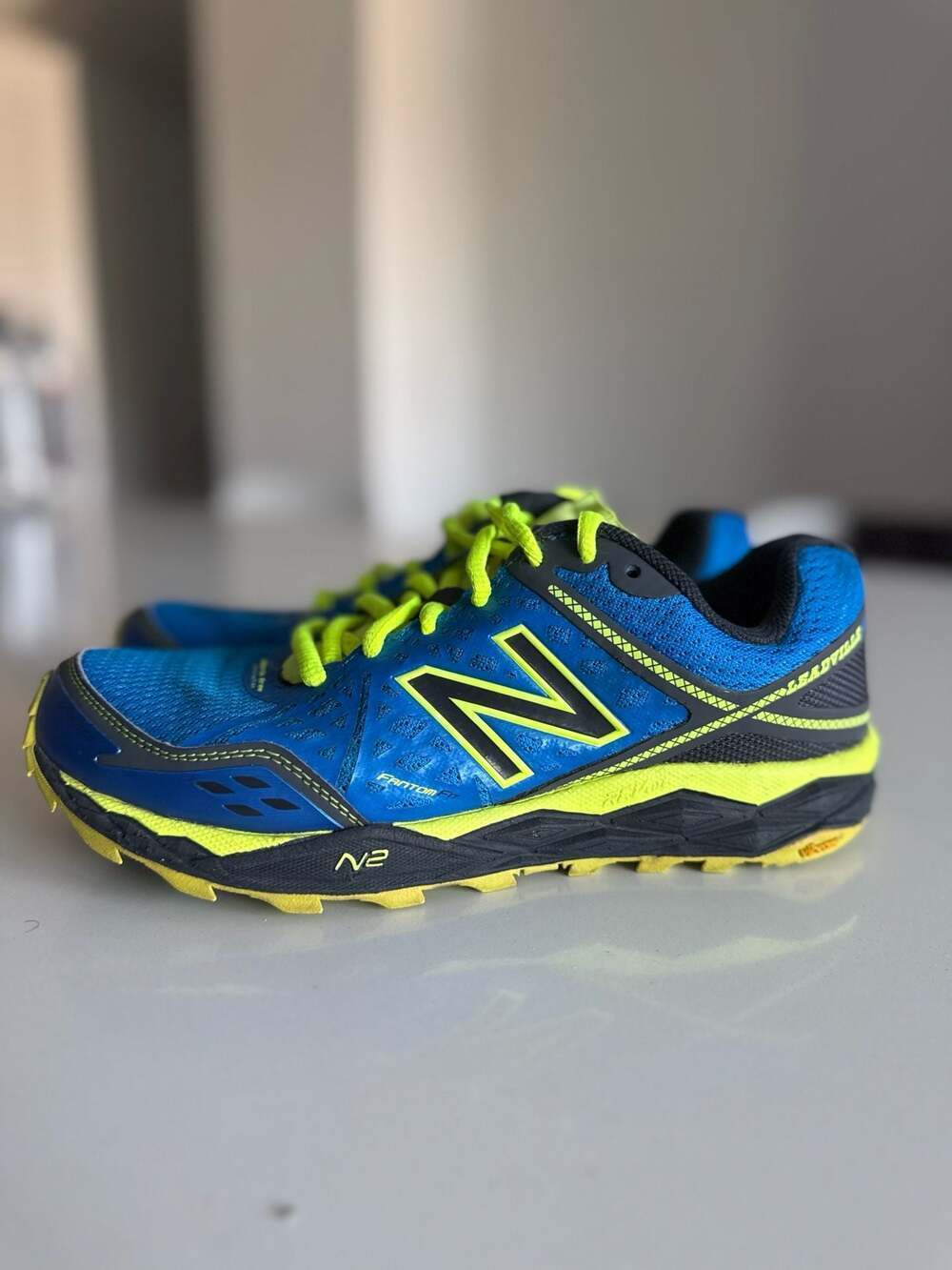 New Balance Women's Leadville 1210 V2 Blue Yellow Trail Running Shoes WT1210B2 S